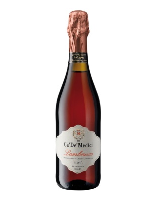 Ca' De' Medici Lambrusco Rosé- Vino Frizzante Semisecco DOC 0,75l - 9%