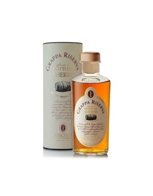 Sibona Grappa Riserva Botti da Sherry 0,5 L / 500 ml 44%