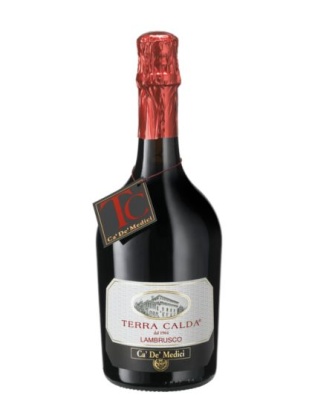Ca' De' Medici Terra Calda Lambrusco Dell'Emilia Vino Frizzante Rosso IGT 0,75 L 11,5%