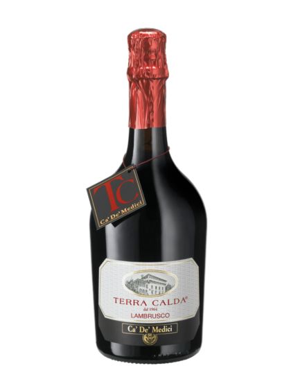 Ca' De' Medici Terra Calda Lambrusco Dell'Emilia Vino Frizzante Rosso IGT 0,75 L 11,5%