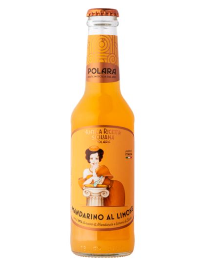 Polara Bio Sicilia Mandarino AL Limone Mandarin és Citrom Szénsavas Üdítőital 0,275 L